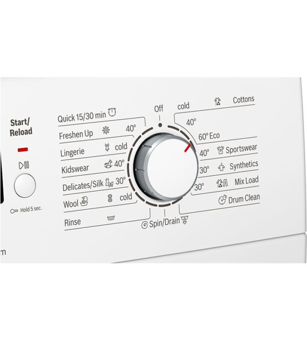 Bosch 6.5 Kg Front Loading Fully Automatic with Washing Machine with EcoSilence Drive, Series 4 WLJ2026HIN, White - Image 5