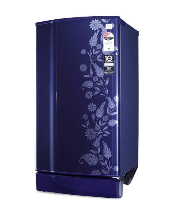 Godrej 190 L Direct Cool Single Door 3 Star Refrigerator with Intelligent Inverter Compressor  (Royal Dermin, RD 1903 PTI 33 DR BL) - Image 3