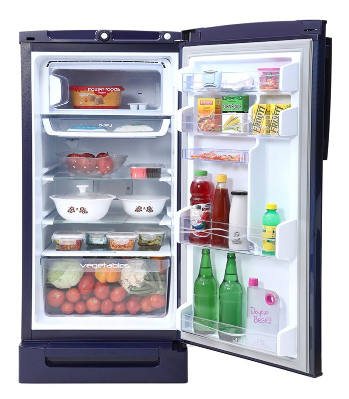 Godrej 190 L Direct Cool Single Door 5 Star Refrigerator with Base Drawer and Intelligent Inverter Compressor (Glass Blue, RD 1905 PTDI 53 GL BL) - Image 6
