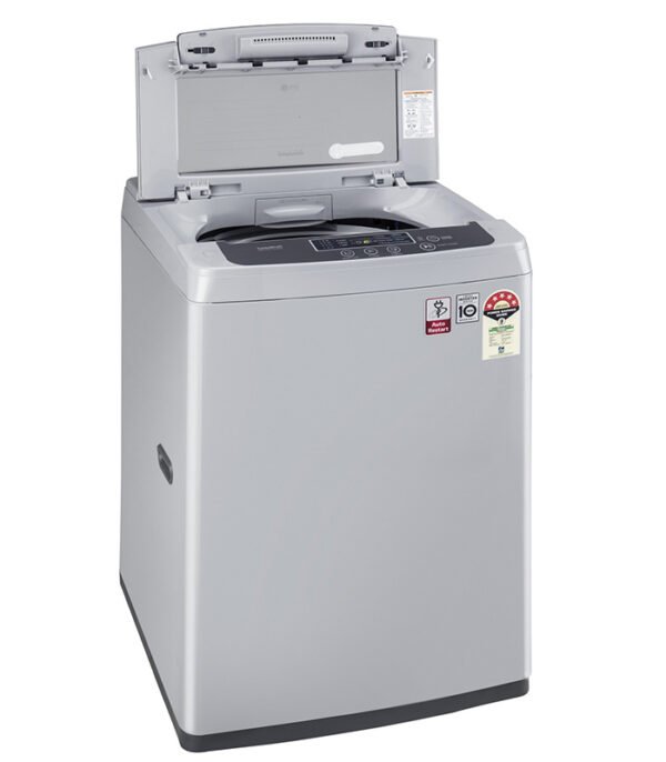 LG 6.5 kg 5 Star Inverter Fully Automatic Top Load Silver - Image 5