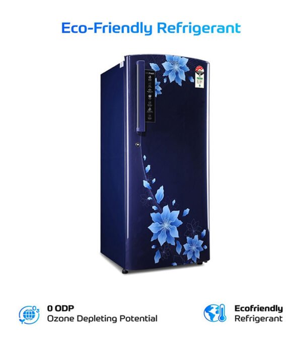 MarQ by Flipkart 190 L Direct Cool Single Door 4 Star Refrigerator  (Bliss Blue, 190DD5SMQBP-HDA)