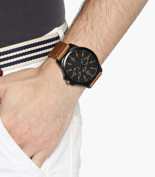 Men Black Analogue Watch - Image 2
