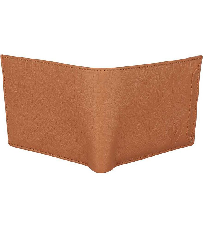 Men Tan Artificial Leather Money Clip (6 Card Slots) - Image 3