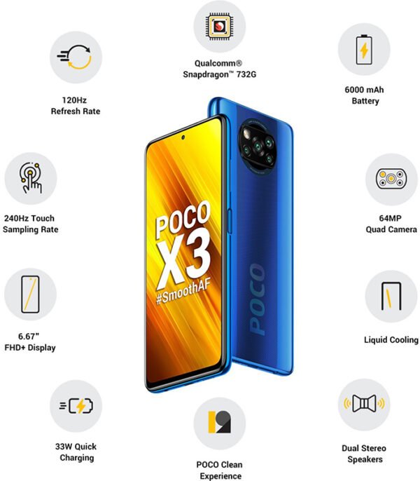 POCO X3 (Cobalt Blue, 128 GB)  (6 GB RAM) - Image 3