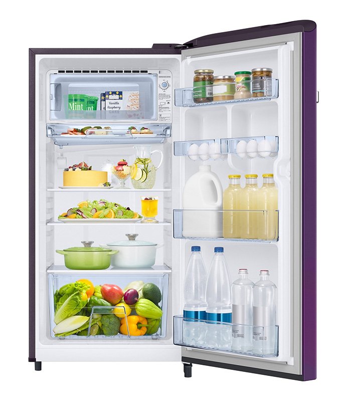 Samsung 198 L Direct Cool Single Door 4 Star Refrigerator  (Camellia Purple, RR21T2G2XCR/HL) - Image 5