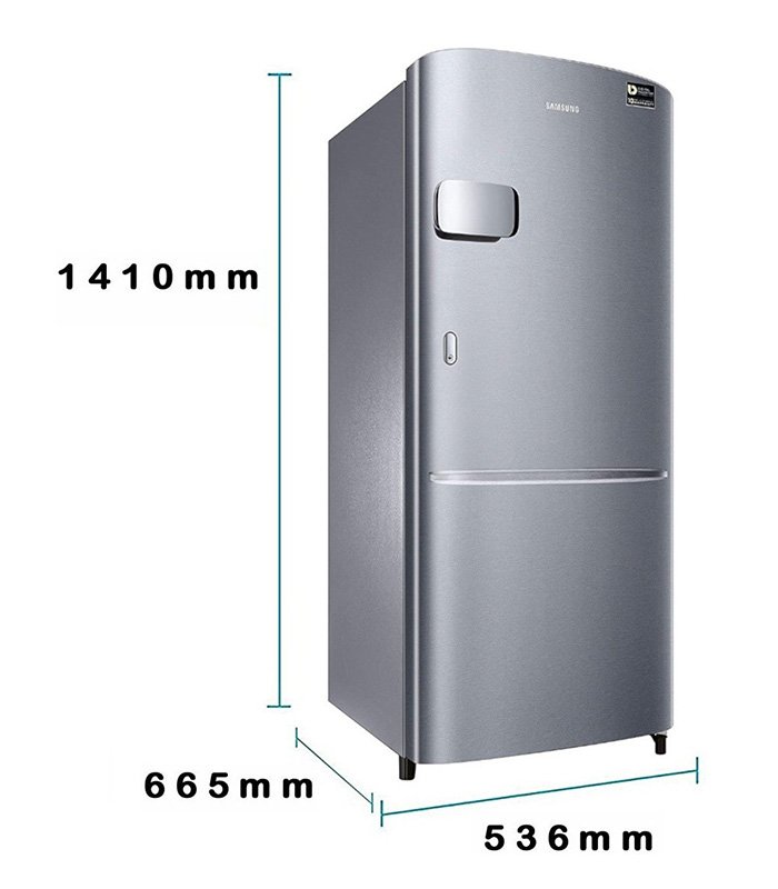 Samsung 230 L Direct Cool Single Door 3 Star Refrigerator  (Elegant Inox, RR24A2Y2YS8/NL) - Image 3
