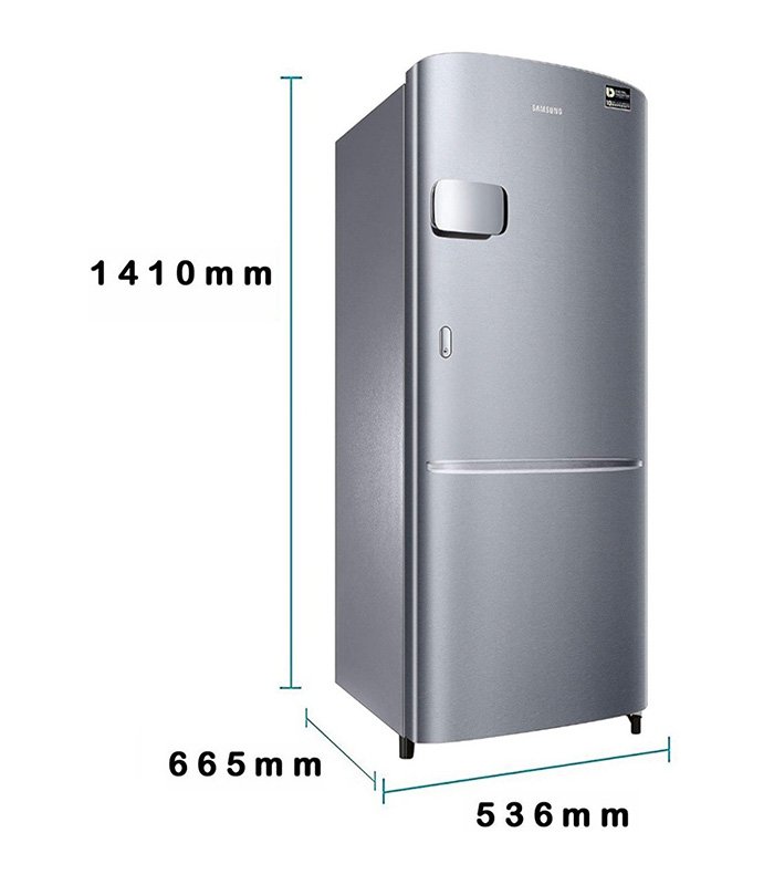 Samsung 230 L Direct Cool Single Door 3 Star Refrigerator  (Elegant Inox, RR24A2Y2YS8/NL) - Image 4