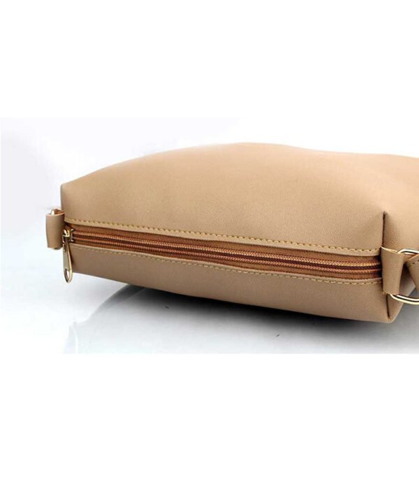 SHOPANGEL Women Beige Hand-held Bag (Pack of 3) - Image 5