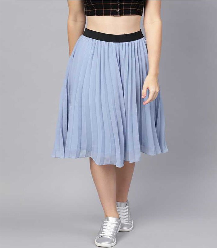 Sasfras Women Solid Regular Pink Skirt - Image 3