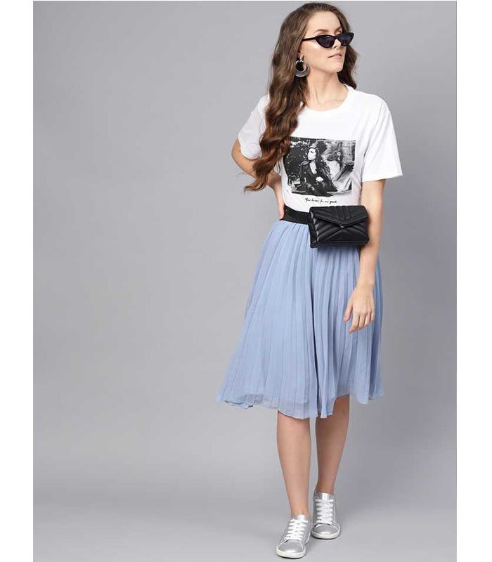 Sasfras Women Solid Regular Pink Skirt - Image 6