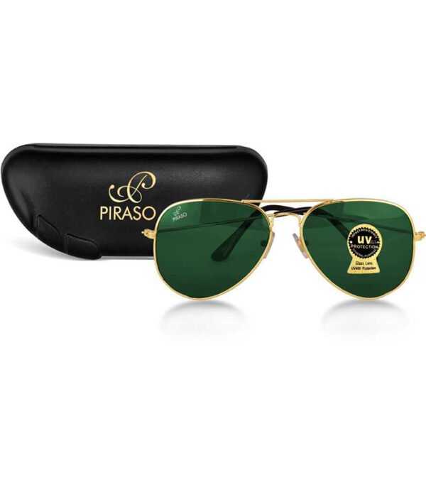 UV Protection Aviator Sunglasses (54)  (Green)