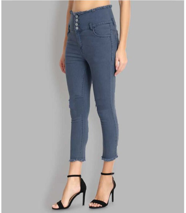 Skinny Women Grey Jeans - Image 2