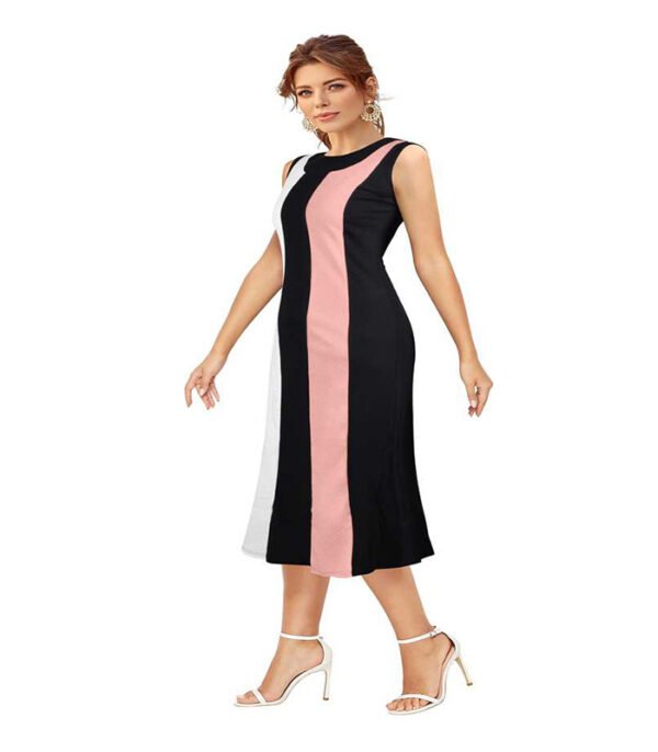 Milost Women Maxi Orange Dress - Image 3