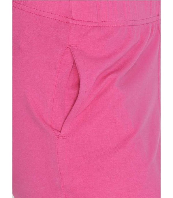 Slim Fit Women Pink Cotton Lycra Blend Trousers - Image 4