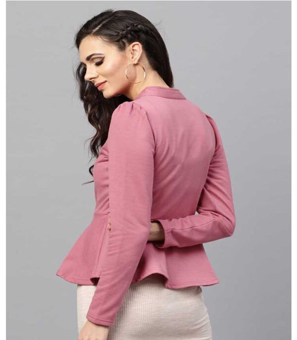 Fras Full Sleeve Solid Women Casual Jacket - Image 2