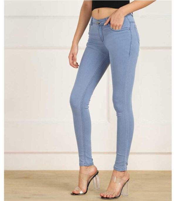 Slim Women Grey Jeans - Image 3