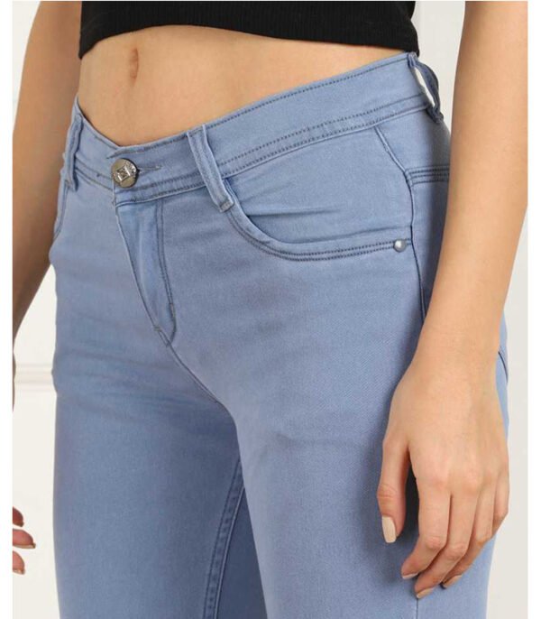 Slim Women Grey Jeans - Image 4