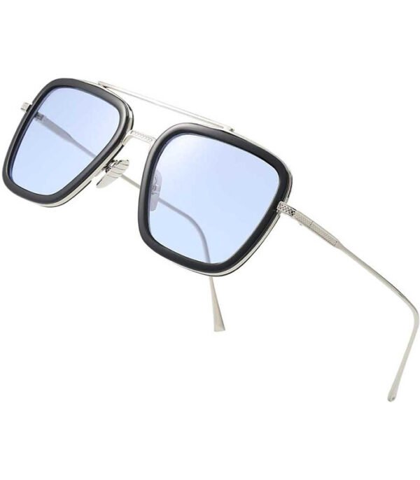 UV Protection, Gradient Rectangular Sunglasses (Free Size)  (Blue)